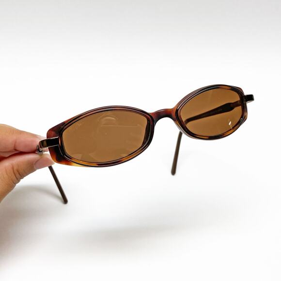 Maui Jim MJ-124-10 DGM Rose Crystal Sleek Oval Flex Sunglasses, Made in Italy main image 4
